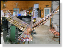 Flying heron almost done.