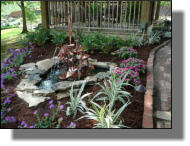 Nice water garden setup with gazebo in Baton Rouge