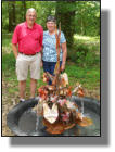 Another nice couple picking up their copper fountain and sugar kettle