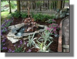 Nice water garden setup with gazebo in Baton Rouge