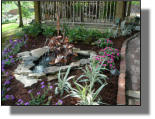 Nice water garden setup with gazebo in Baton Rouge