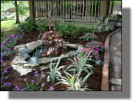 Nice water garden setup with gazebo in Baton Rouge